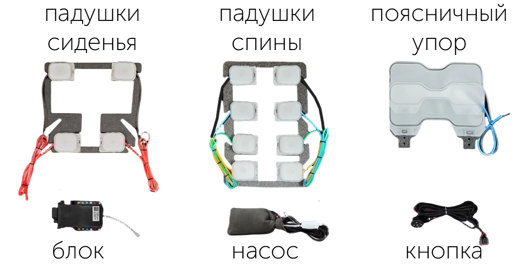 комплект массажа в авто